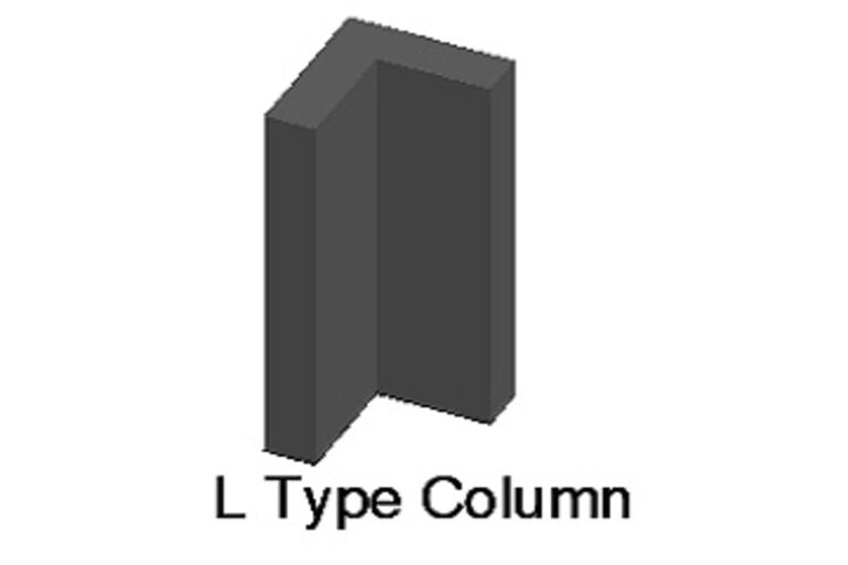kolom berbentuk L