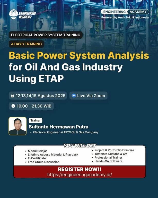 Basic Power System Analysis For Oil And Gas Industry Using ETAP