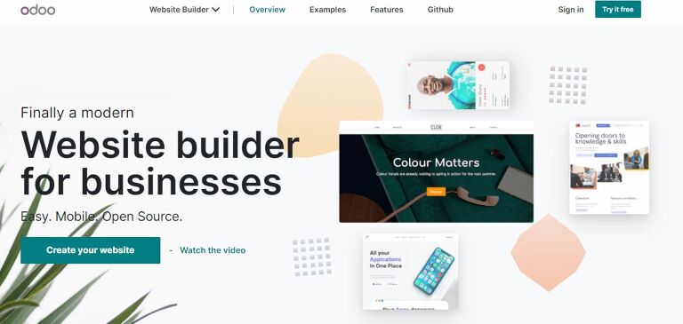 Oddo.com Website Builder for Business