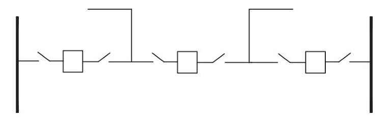 konfigurasi gardu listrik Breaker-And-A-Half