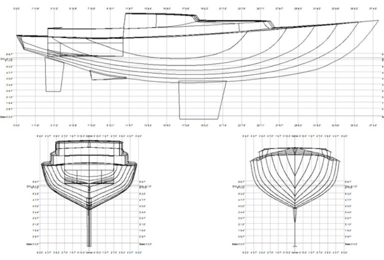 skema gambar kapal hydrofoil