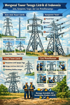 Mengenal Tower Tenaga Listrik di Indonesia: Jenis, Komponen, Fungsi, dan Cara Pemeliharaannya