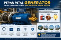 Peran Penting Generator dalam Sistem Pembangkit Listrik
