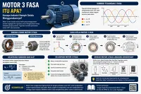 Jangan Salah Baca Nameplate Motor 3 Fasa! Ini Arti kW, RPM, Hz, Cos φ, dan Tegangan
