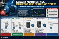 Kenapa Motor 3 Fasa Menyedot Arus Besar Saat Start? Mengenal 5 Metode Starting Motor