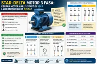 Kenapa Motor 3 Fasa Tidak Boleh Langsung Start Delta?