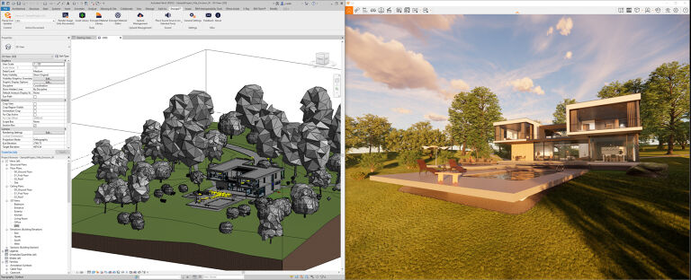 real-time rendering dengan enscape