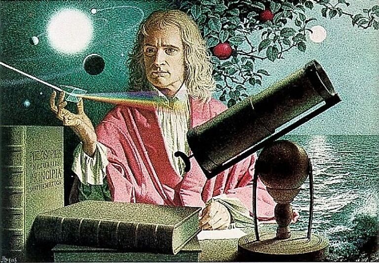 gambar issac newton