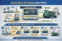 Bagaimana Sistem Kerja ATS Genset pada Suatu Pabrik? Ini Penjelasan Lengkapnya!