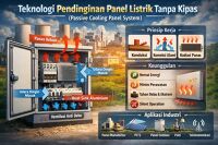 Teknologi Pendinginan Panel Listrik Tanpa Kipas (Passive Cooling Panel System)